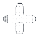 Cross, Flared Tube