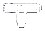 Tee, Flared Tube to Male Pipe on Run
