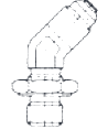 45° Elbow, Flared Tube to Adjustable