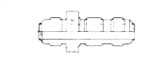 Orifice Union, Flared Tube to Bulkhead