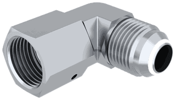 90° Elbow, Flared Tube to Swivel Nut